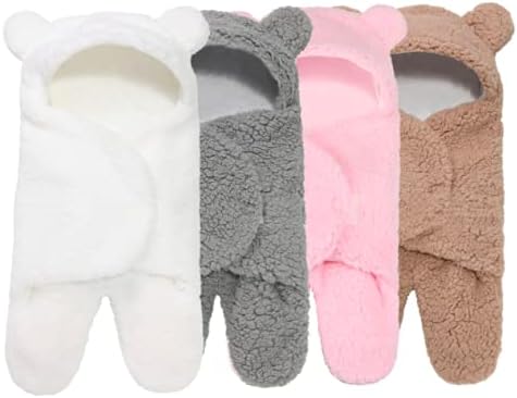 Nunibum Baby Swaddle Blanket Boys Girls Cute Cotton Plush Receiving Blanket Newborn Sleeping Wraps for 0-6 Months by Nunibum