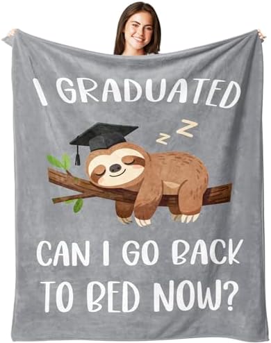 Graduation Gifts for Her/Him/Women/Men 2026, College/Masters Degree/PHD Graduation Gifts, Congrats Grad Soft Fleece Throw Blankets 60"X50" by Peliny+Chrid