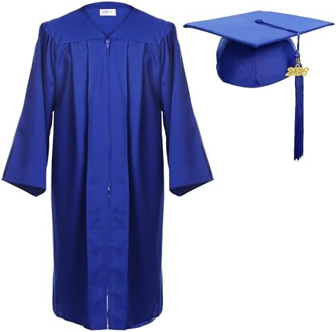 Newrara Graduation Gown Cap Tassel Set by NEWRARA