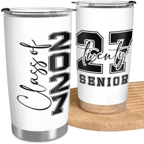 Class of 2027 Senior Night Gifts for Men Women 20oz Seniors Year Tumbler - Image 5