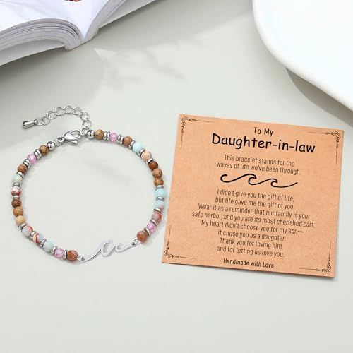 AryaHozel Wave Bracelets for Women, Birthday Gifts for Women, Jewelry Gift for Her Best Friend Sister Mom Daughter - Christmas Valentines Day Easter Graduation Birthday Gifts Ideas - Image 5