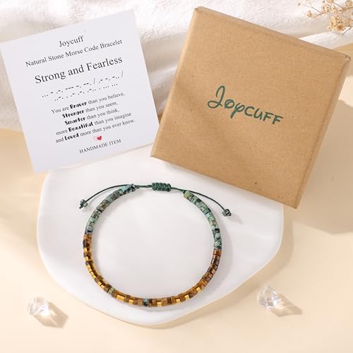 JoycuFF Morse Code Bracelets Christmas Birthday Gifts for Women Her - Image 5
