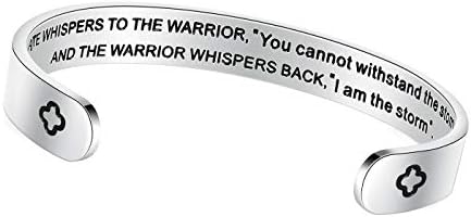 TONY & SANDY Inspirational Bracelets for Women Teen Girls Personalized Gifts for Daughter Granddaughter Mom Sister Friends Stainless Steel Engraved Cuff Birthday Easter Christmas by TONYSANDY