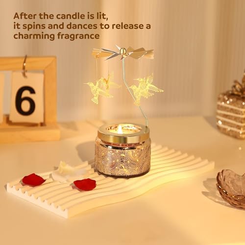 Curimama Unique Rotating Hummingbird Candle Gift Set for Women - Image 3