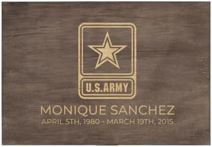 Personalized Line of Duty Memorial Box for Fallen Heroes & First Responders by ENGRAVEMYMEMORIES