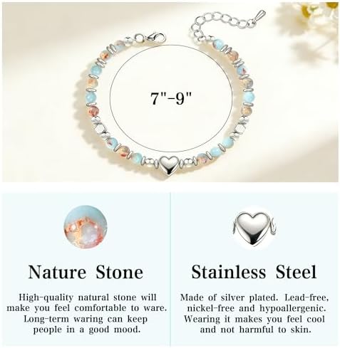 Parma77 2026 Graduation Gifts for Her, High School College Graduation Gifts for Women, Inspirational Compass/Heart Graduation Bracelets with Gift Message Card for Women Daughter Sister Friends - Image 3
