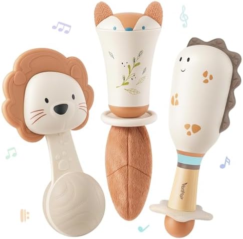 Baby Rattles,Teething Toys 3-6 Months,Baby Toys 0-6 Months,Baby Shower Gift by Vanplay