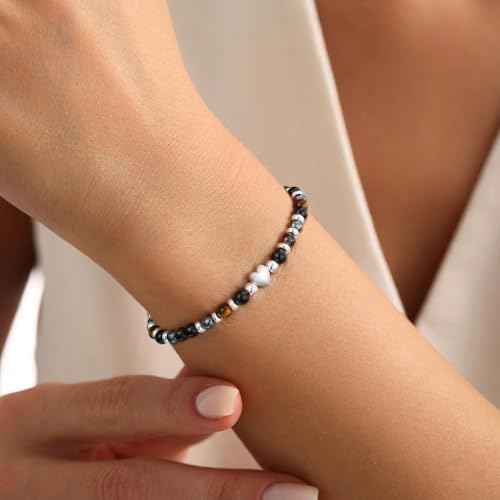 2026 Graduation Gift for Her, Graduation Bracelet Natural Stone Beads Bracelets Middle High School College 5th 8th Grade Grad Jewelry Gifts for Women Girls - Image 3