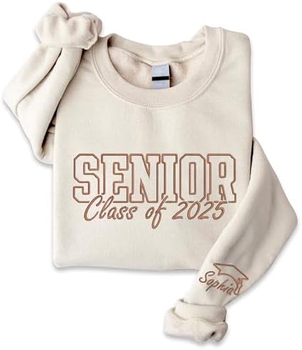 Chillever - Custom Embroidered Senior Sweatshirt, Custom Class of 2026 Graduation Shirt, Grad to be, Graduation Gifts by Unknown