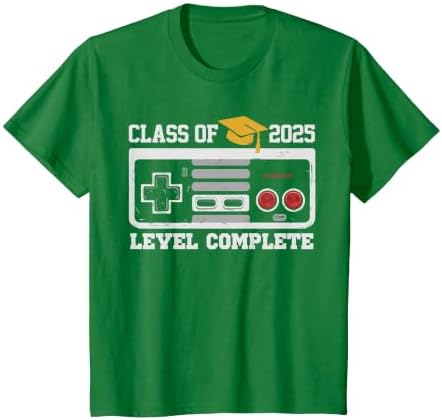 Class of 2025 Level Complete Video Gamer Senior Graduation T-Shirt by Unknown