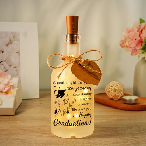 Vetbuosa Graduation Gifts, Decorative Bottle Night Light Graduation Gift for Her, Graduations Gifts for College High School Masters Degree Phd Nurse, Inspirational Grad Presents for her - Image 4