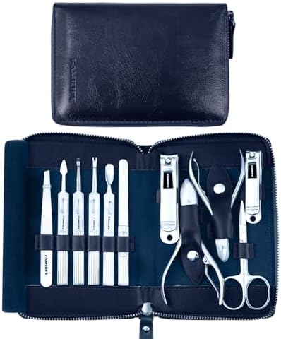 FAMILIFE Stainless Steel Manicure Set 11-in-1 Professional Nail Clipper Kit by FAMILIFE