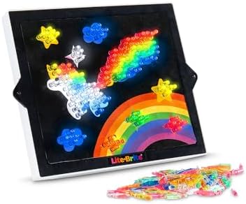 Lite Brite Classic, Favorite Retro Toy - Create Art with Light, STEM, Educational Learning, Holiday, Birthday, Gift, Boys, Kid, Toddler, Girls Age 4+ - Image 4