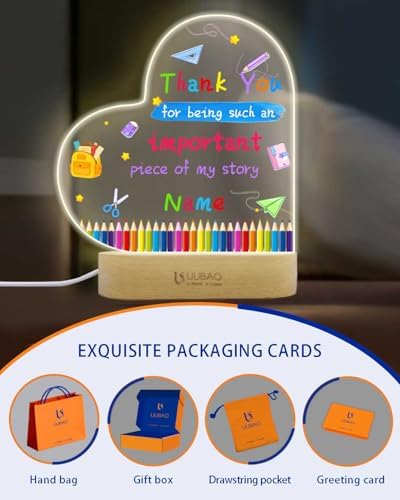 Personalized Graduation Gifts Custom Photo Name Night Light LED Table Lamp for 2026 University High School Senior Keepsake(Thank You 2) - Image 4