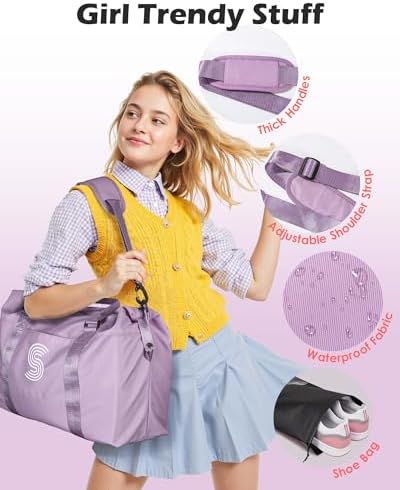 Teen Girl Gifts,Initial Travel Bag, Personalized Weekender Bag - Image 6