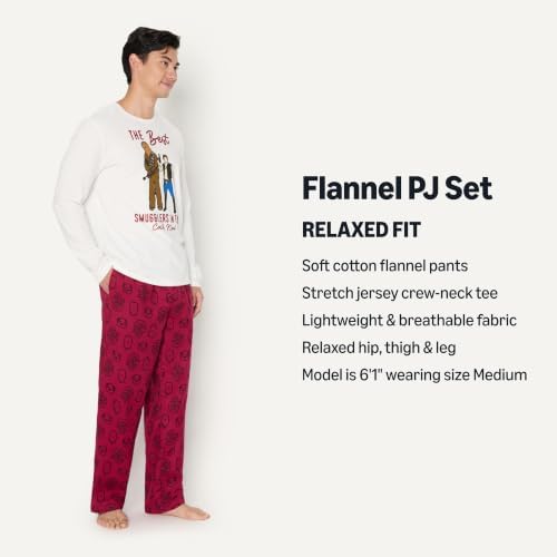 Amazon Essentials Disney | Marvel | Star Wars Men's Soft & Comfortable Flannel Pajama Sleep Sets - Image 2