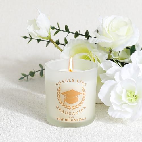 Graduation Gift for Her 2026,She Believed She Could So She Did,Congratulation College High School Graduation 16oz Glass Cup Candle Gift for Women - Image 5