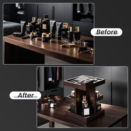 EXIN DECHEN Cologne Organizer for Men,Cologne Stand,Birthday Gifts for Men - Image 6