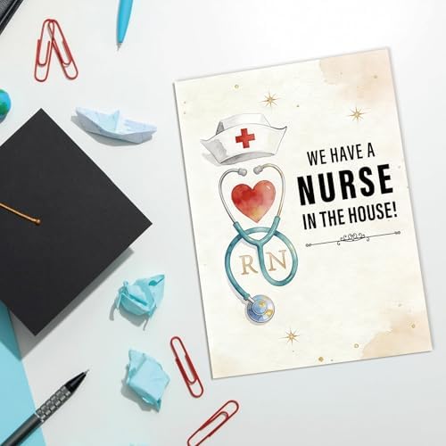 Nurse Graduation Card for Daughter Granddaughter, Nursing Graduation Gift for Women, RN Congratulations Card, New Nurse Gift - Image 6