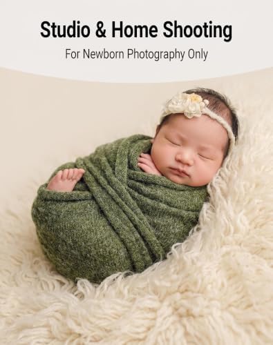 Zeroest Newborn Photography Wrap Baby Photo Prop Blanket (Green, Small) - Image 3