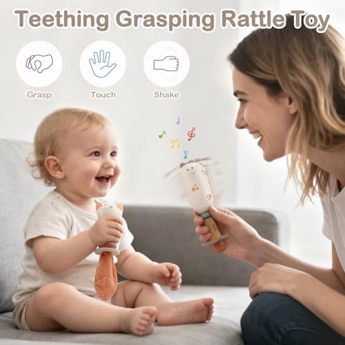 Baby Rattles,Teething Toys 3-6 Months,Baby Toys 0-6 Months,Baby Shower Gift - Image 4