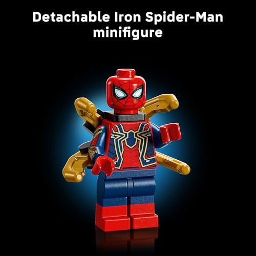 LEGO Marvel Iron Spider-Man Bust Collectible - Building Kit for Adults, Ages 18+ - Includes Iron Spider-Man Minifigure - Collectible Model for Super Hero Fans - Gift for Men and Women - 76326 - Image 5