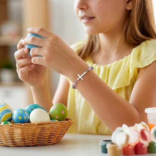 Adjustable Religious Gifts Cross Bracelet for Women Girl - Image 2
