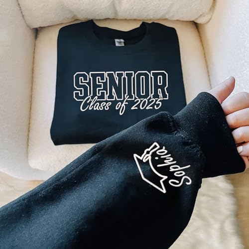 Chillever - Custom Embroidered Senior Sweatshirt, Custom Class of 2026 Graduation Shirt, Grad to be, Graduation Gifts - Image 2