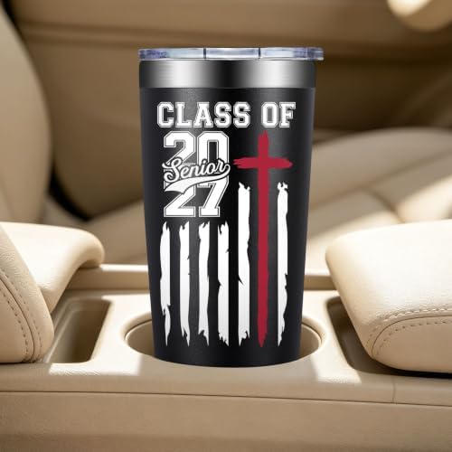 BIRGILT Senior Class of 2027 Gifts, Senior Night Gifts Graduation Gifts for 2027 Graduates High School College - 20oz Tumbler - Image 5