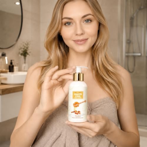 Spa Gift Basket for Women, 13pcs Almond Milk & Honey with Body Wash Christmas Gifts Set for Women - Image 6