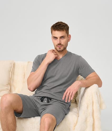 BAMBOO COOL Mens Pajama Set Lightweight Sleepwear Pjs - Image 2