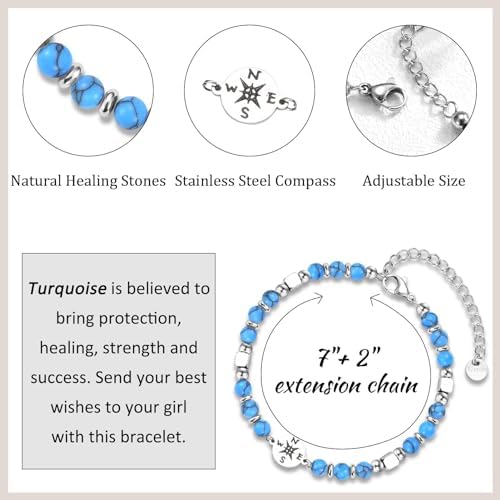 2026 Graduation Gifts for Women Her, Compass Bracelet for Girls Women - Image 5
