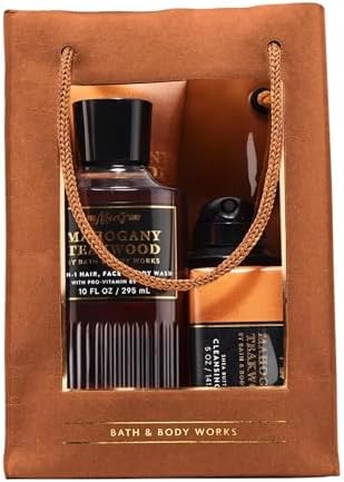 Bath & Body Works Men's Mahogany Teakwood Grooming Gift Set, 1 Pack by BathBodyWorks