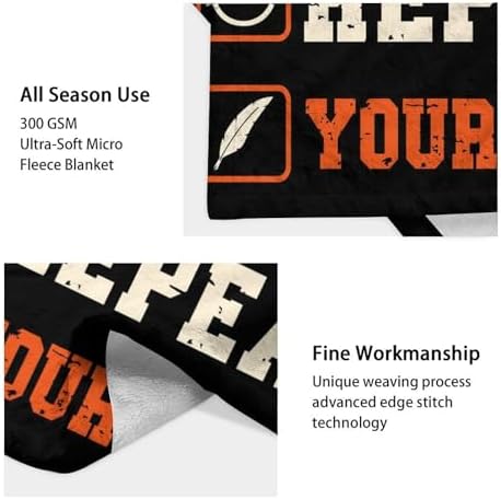 Mercuryelf Custom Basketball Throw Blanket - Soft, Fuzzy & Warm - 40x50 Inches Flannel Blankets for Travel, Office - Black Sports Funny Throws Gift for Boys, Girls - Image 4