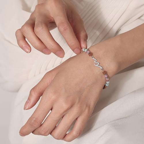 AryaHozel Wave Bracelets for Women, Birthday Gifts for Women, Jewelry Gift for Her Best Friend Sister Mom Daughter - Christmas Valentines Day Easter Graduation Birthday Gifts Ideas - Image 5