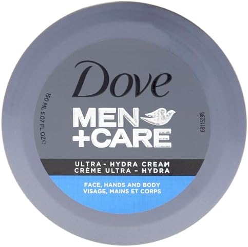 Dove Men+Care Ultra Hydra Cream, Face, Hands and Body care, All Skin Types, 5.07 Oz by Dove