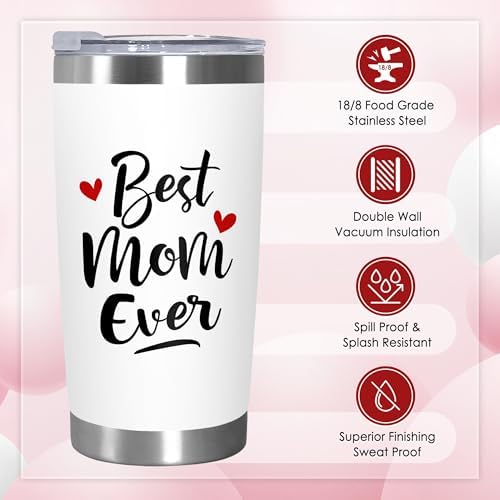 TEEZWONDER Birthday Gifts for Mom - 20 oz Stainless Steel Tumbler - Image 2