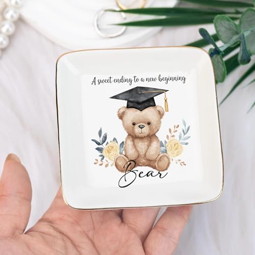IZI POD Personalized Graduation Gifts for Her, Graduation Jewelry Dish, A Sweet Ending to a New Beginning, Gradua Senior Class of 2026, Gifts for Her, Women, Best Friends /7 - Image 5
