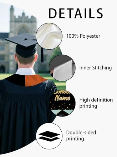 Personalized Graduation Stole Sash Custom Class of 2026 Congratulation Graduation Gifts with Photo - Image 4