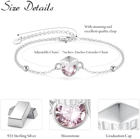 Palpitate Graduation Gifts for Her 2025 Graduation Bracelet Birthday Graduate Jewelry Gifts for Women - Image 3