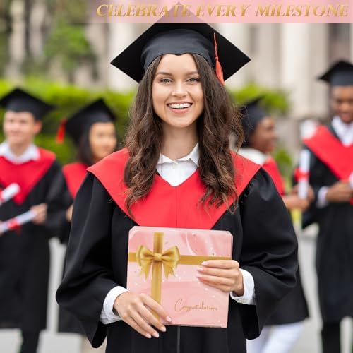 Graduation Gift for Her,Class of 2026,Pink Graduation Gifts Basket for Girls,Senior Graduations Gift,High School College Grad Gifts Box for Daughter Friend,Mug Socks Candle Makeup Bag - Image 7