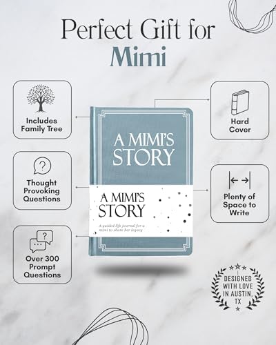 Mimi's Life Story Journal (Hardcover): A Meaningful Keepsake for Mimi to Share Her Journey & Memories, Book Includes 250+ Prompt Questions, Sentimental Gift for Mother's Day, Birthday, Christmas - Image 2