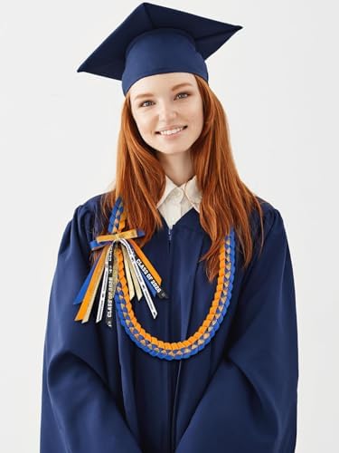 TFTAFAN Graduation Ribbon Lei Graduation Leis Necklace Class of 2026 Graduation Necklace Braided Necklace Graduation Gift Party Accessories for Women and Men - Image 6