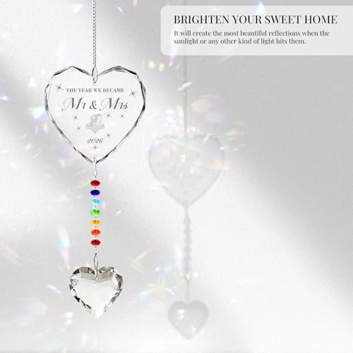 Hegelda Wedding Gifts Bridal Shower Gifts Suncatcher Christmas Ornament - Image 2
