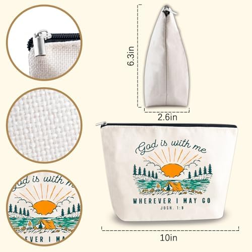 Christian Gifts for Women Birthday Christian Makeup Cosmetic Bag - Image 2