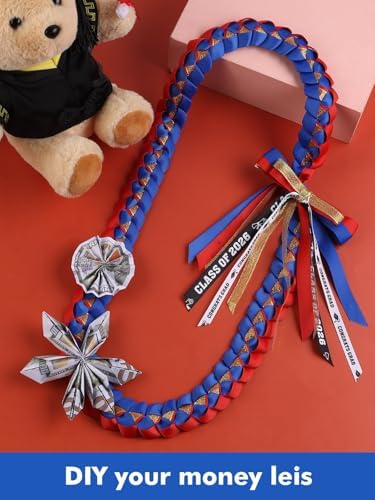 TFTAFAN Graduation Ribbon Lei Graduation Leis Necklace Class of 2026 Graduation Necklace Braided Necklace Graduation Gift Party Accessories for Women and Men - Image 4