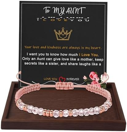Morse Code Bracelets for Women Mothers Day Gifts 2026 Graduation Gifts Mom Birthday Gift Pink Braided Bracelets Teen Trendy Stuff Inspirational Best Friend Birthday Gifts for Daughter Girlfriend Christmas Stocking Stuffers Jewelry by BTYSUN