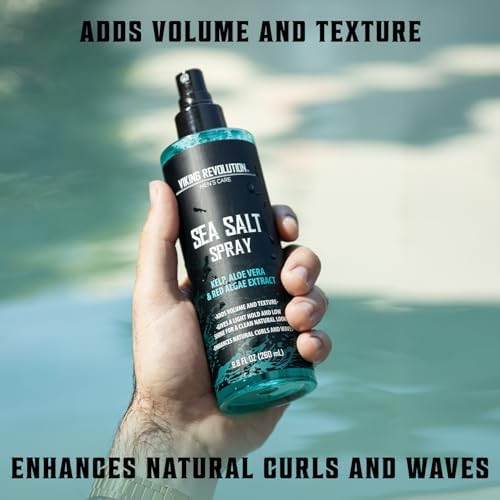 Viking Revolution Sea Salt Spray for Men - Hair Texturizing Spray 8.8 oz - Image 3