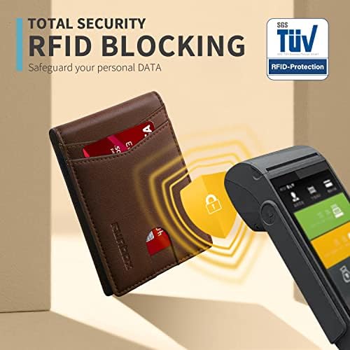 RUNBOX Wallet for Men -Slim Rfid Leather Mens Bifold Novelty Wallets 2 ID Window With Gift Box Men's Accessories - Image 5