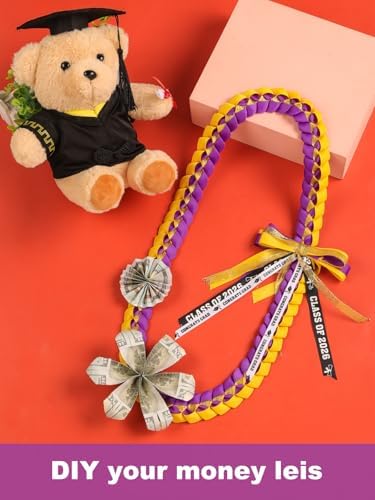 TFTAFAN Graduation Ribbon Lei Graduation Leis Necklace Class of 2026 Graduation Necklace Braided Necklace Graduation Gift Party Accessories for Women and Men - Image 4